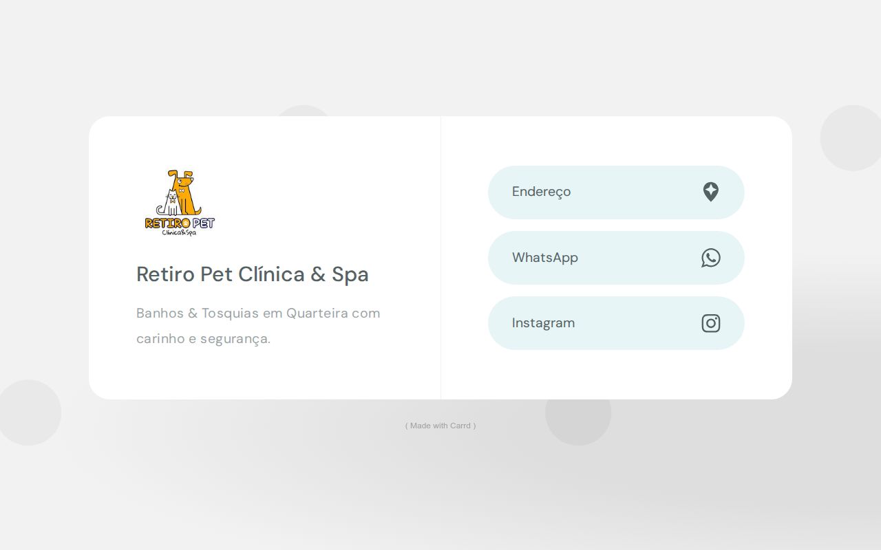 Retiro Pet SPA